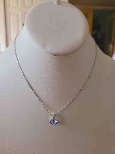 WG Lilac pendant & chain set (chain 16-18 inch)