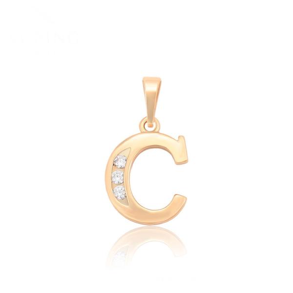 18K C pendant 