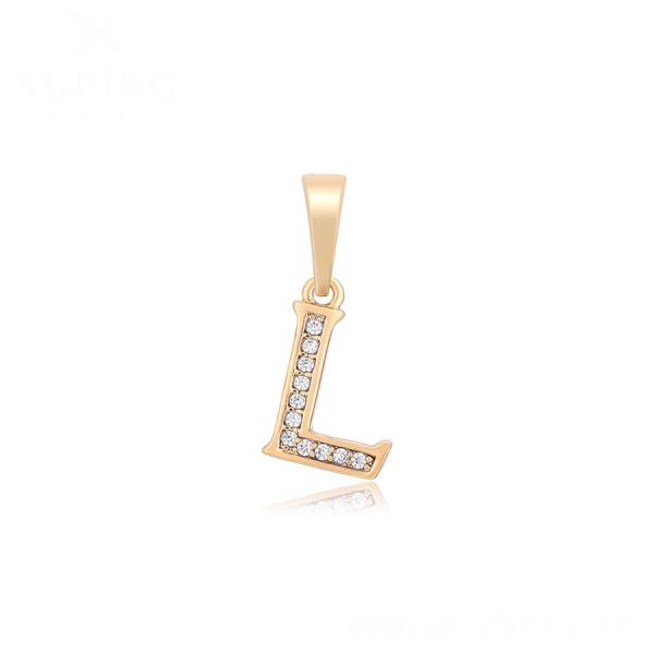 18K L pendant 