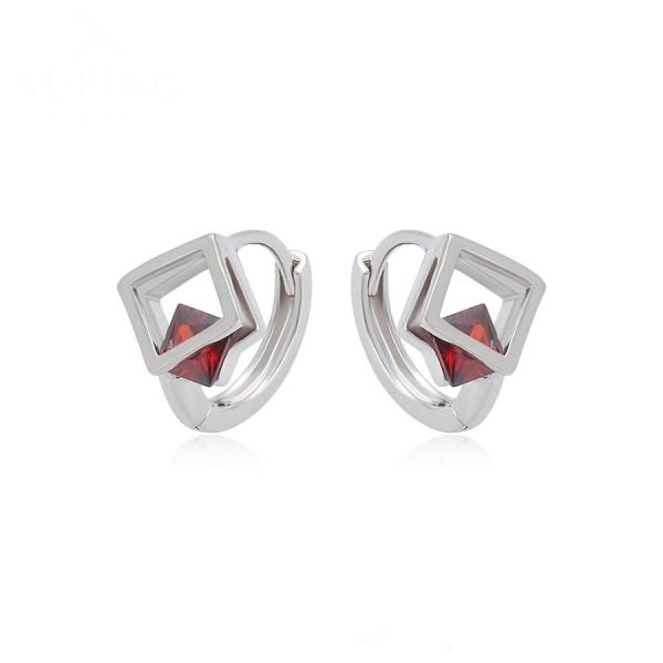 WG red cube earrings 