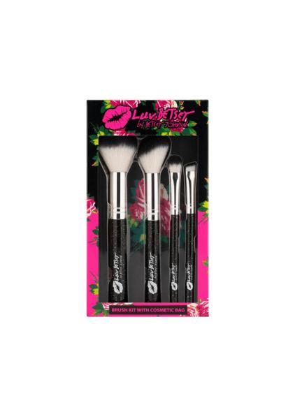 Betsey Johnson make up brush set 