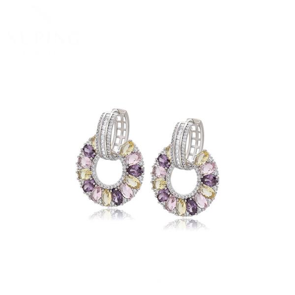 WG duo purple earring