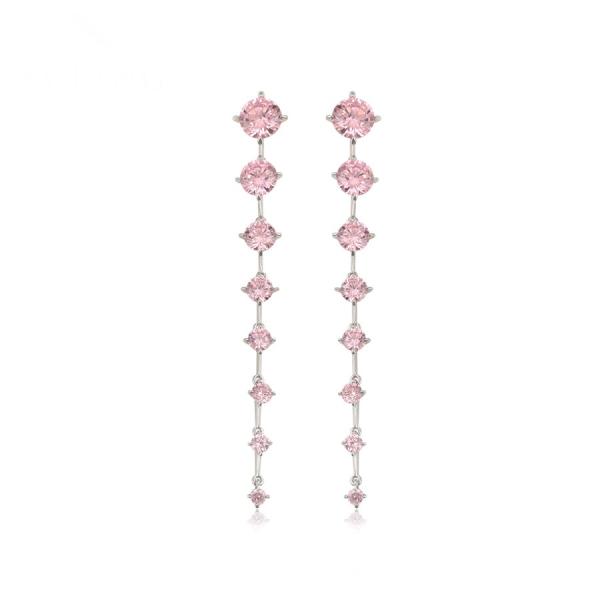 WG long pink earrings 