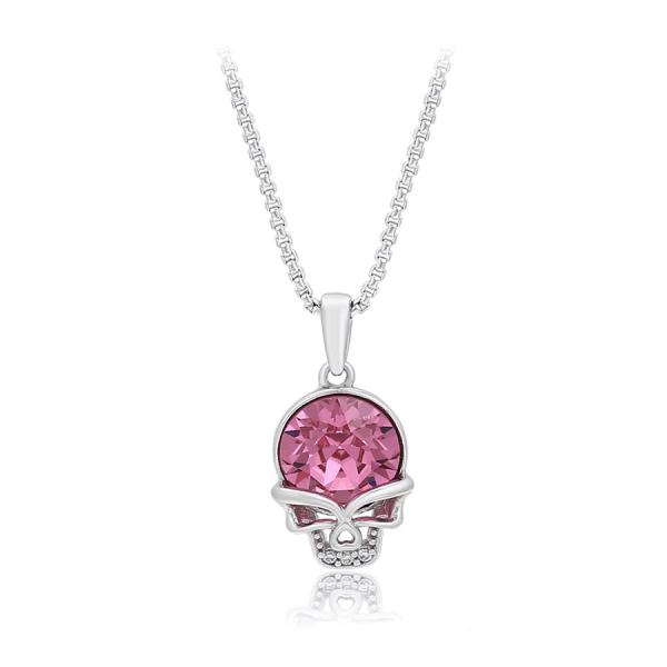 WG skull pendant and chain sets - rose 40-45cm 