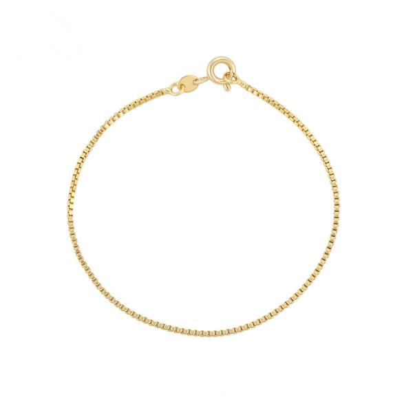 14K thin bracelet 17-19cm