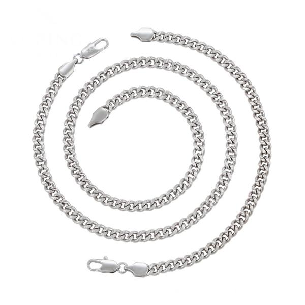 WG set bracelet 19-21cm, necklace 45-50cm (5mm)