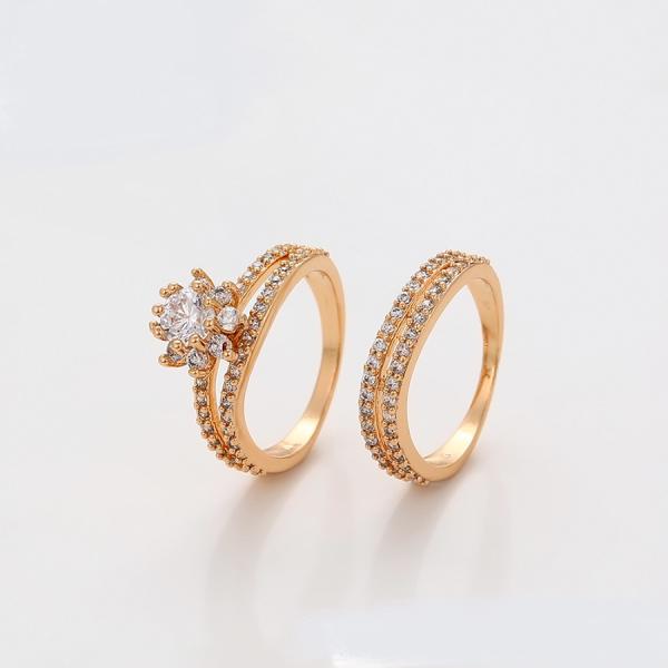 18K wedding  set 