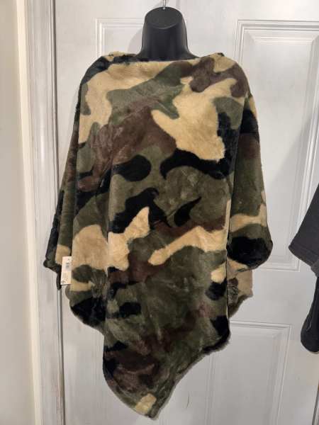 Poncho - olive/camo