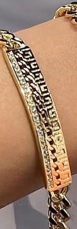 14K fem fem bracelet - 19cm 