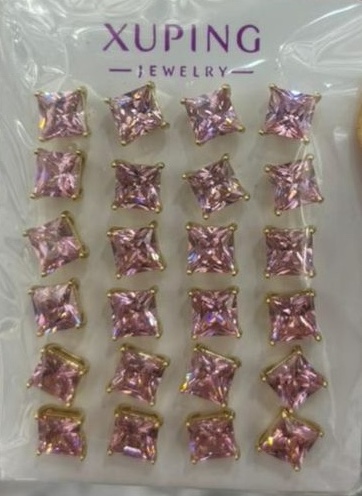 14K pink studs 