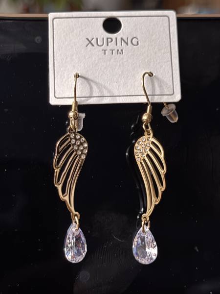 TTM 14K wing earrings 