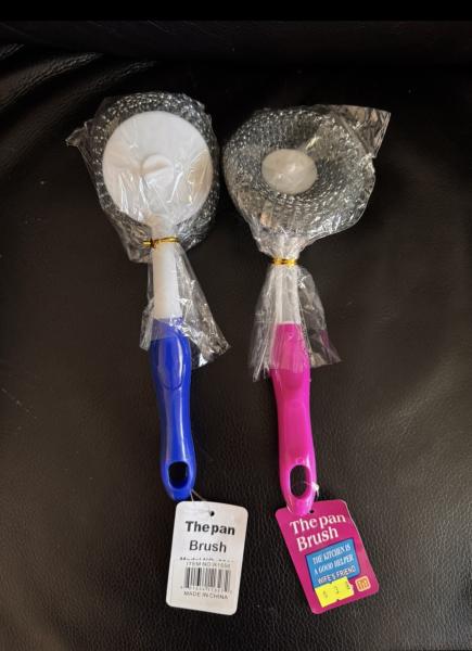 Steel head kitchen brush 